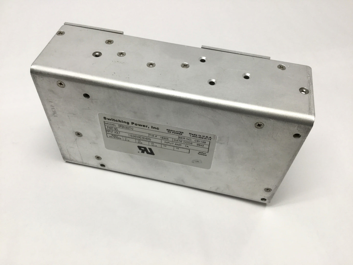 Used Switching Power OFSX-300T-U Supply 100-240VAC In, 5/12/24VDC 15A/12A/5A 3-Output