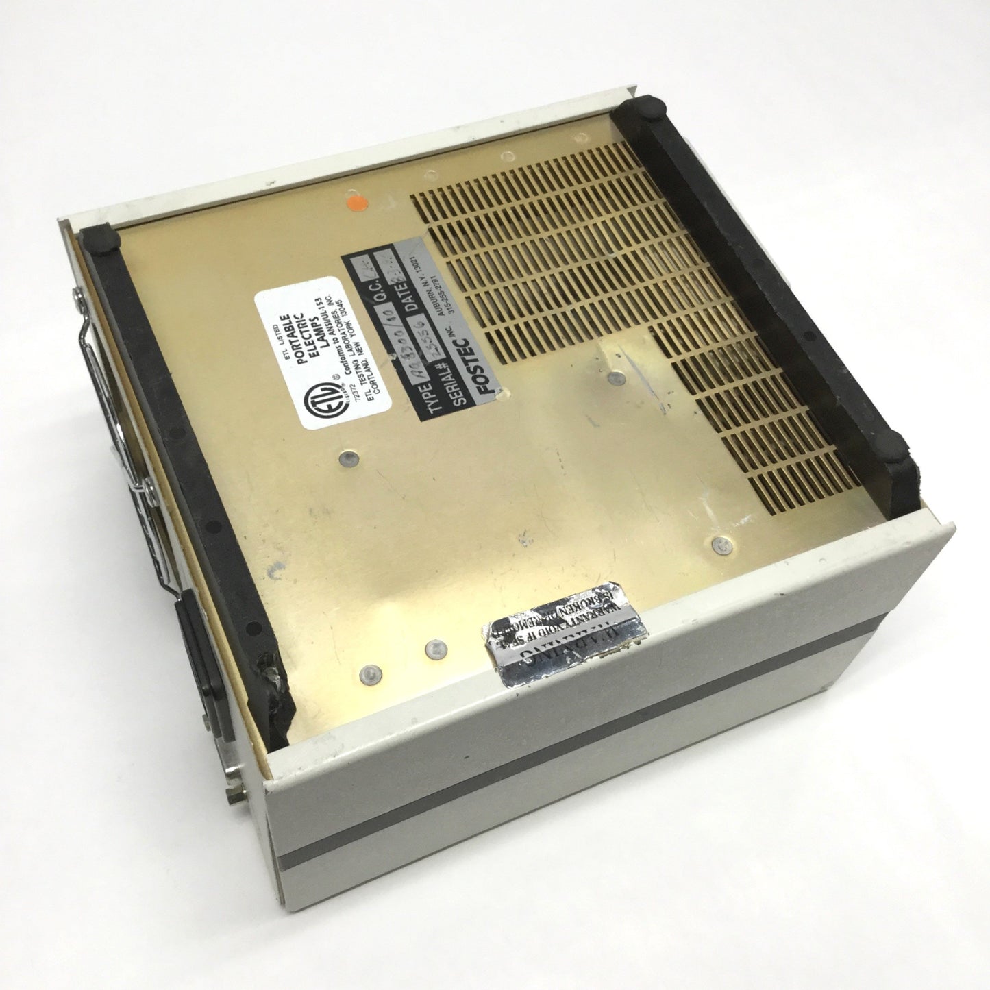 Used Fostec 8375 Fiber Optic Light Source Illuminator EKE Lamp 150W, 115VAC, Ø18mm