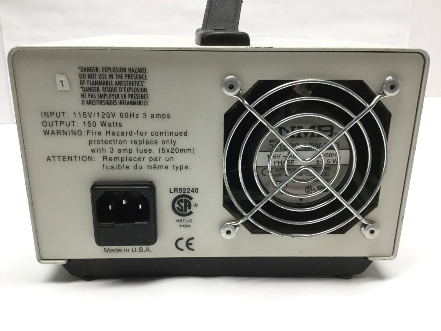 Used Fostec 20500.2 ACE I Fiber Optic Light Source Illuminator, DDL Lamp 150W, 115VAC