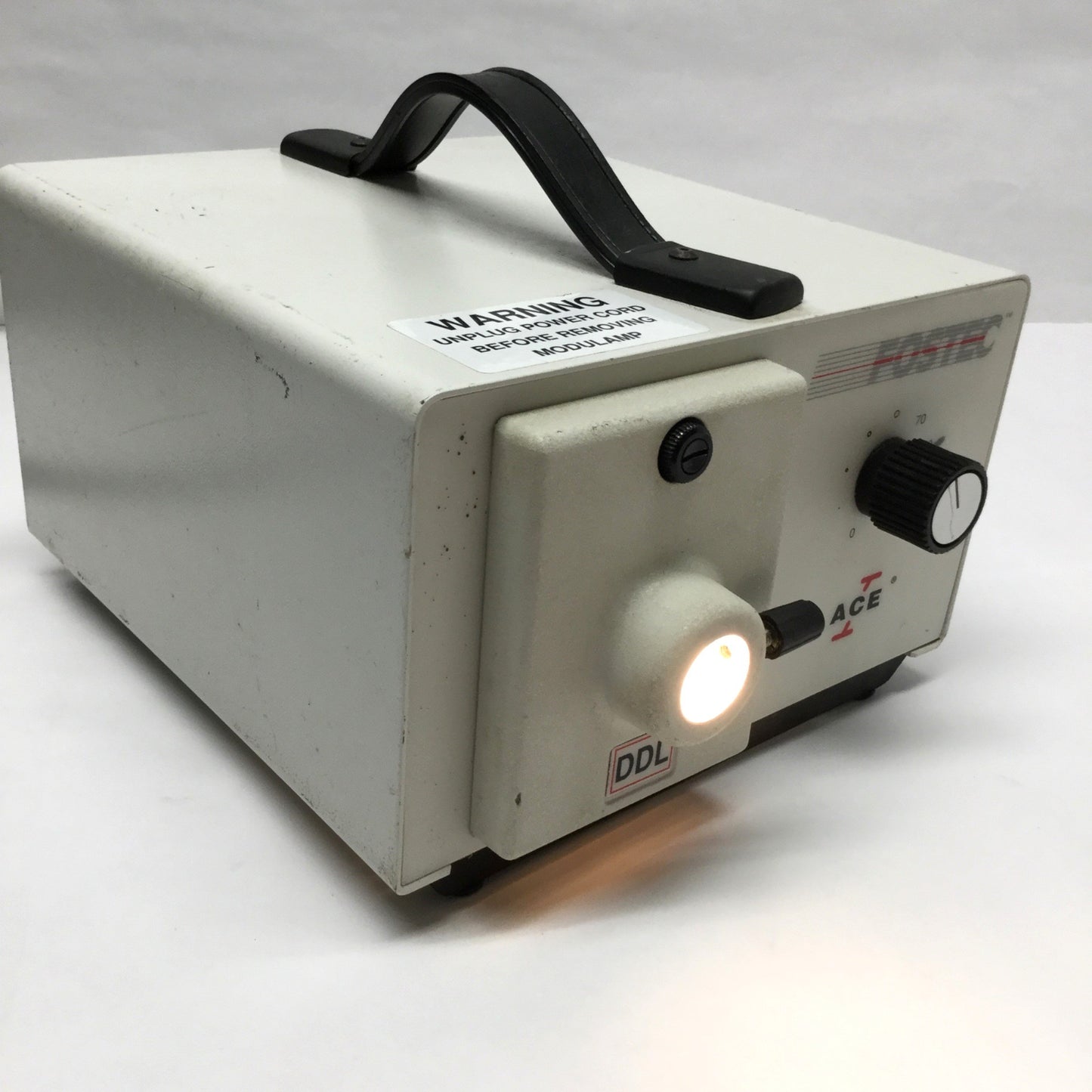 Used Fostec 20500.2 ACE I Fiber Optic Light Source Illuminator, DDL Lamp 150W, 115VAC