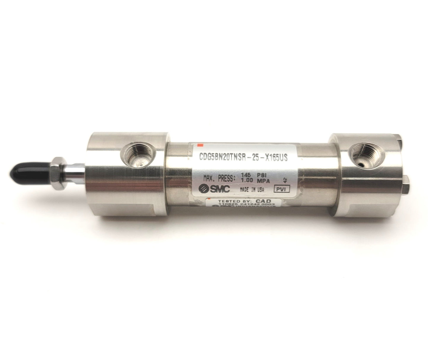 New – Open box SMC CDG5BN20TNSR-25-X165US Stainless Steel Water Resistant Cylinder, 25mm Stroke