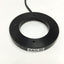 Used CCS LDR-75LA-1 Low Angle Ring Light 660nm Red LED, 75mm OD, 46mm ID, 12VDC 3W