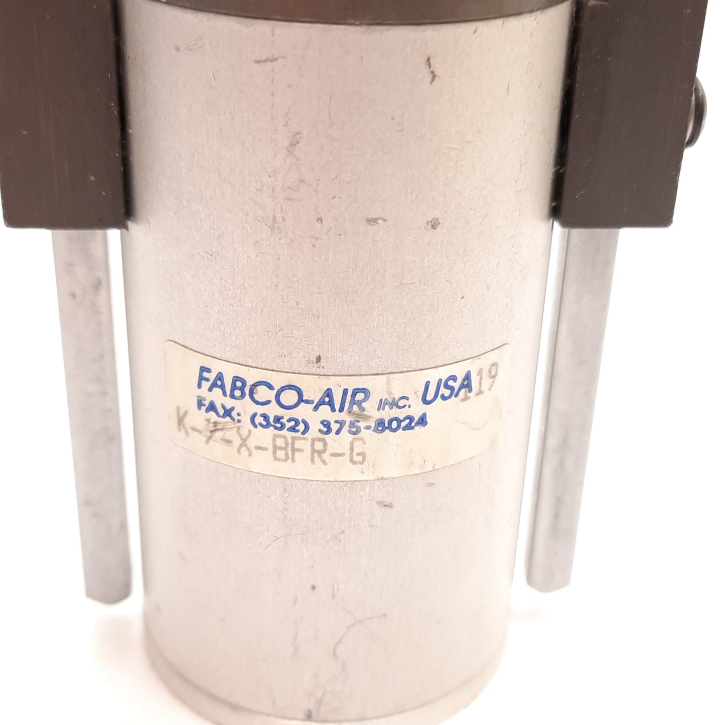 Used Fabco-Air K-7-X-BFR-G Pancake Guided Cylinder, Bore: 3/4", Stroke: 2", 10-32