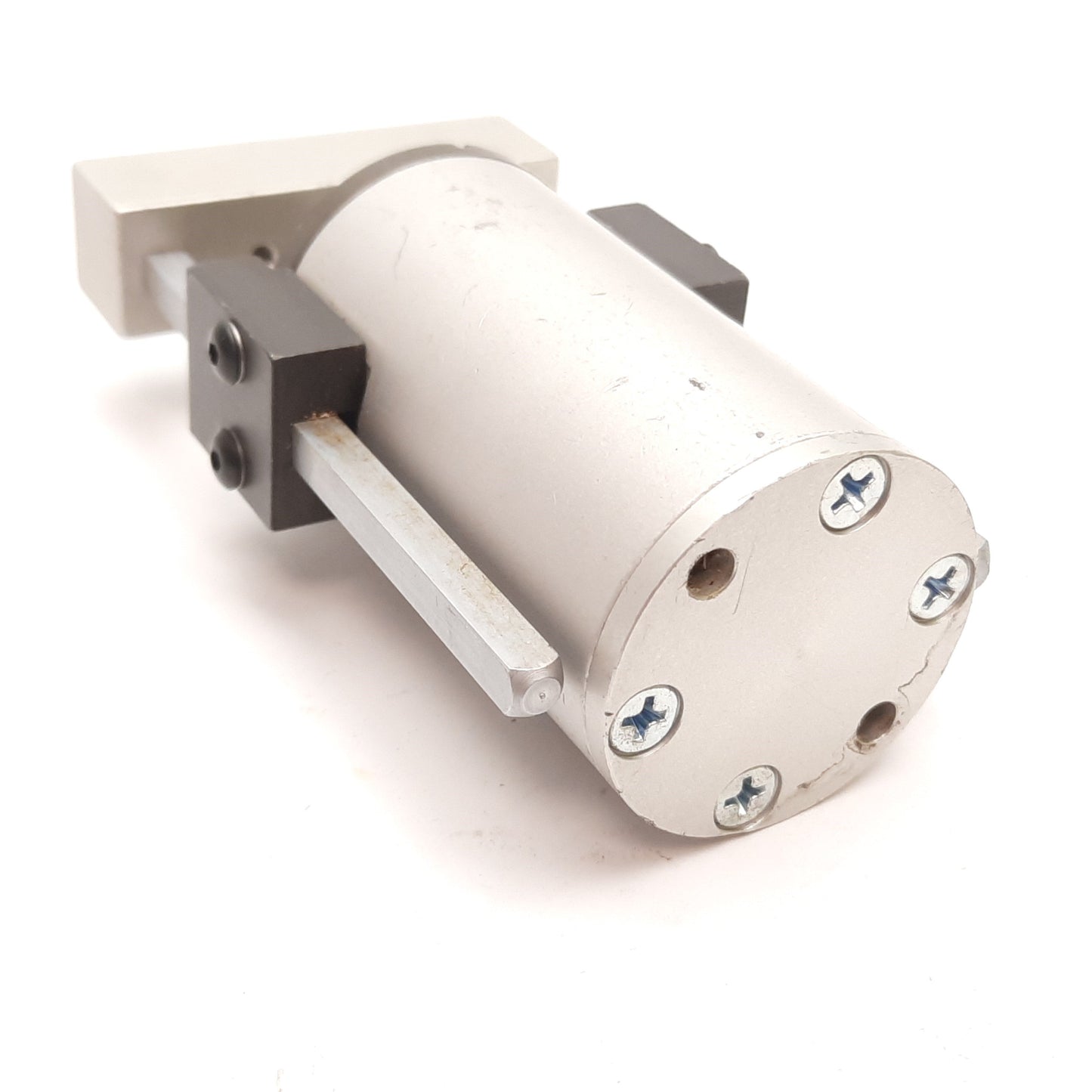 Used Fabco-Air K-7-X-BFR-G Pancake Guided Cylinder, Bore: 3/4", Stroke: 2", 10-32