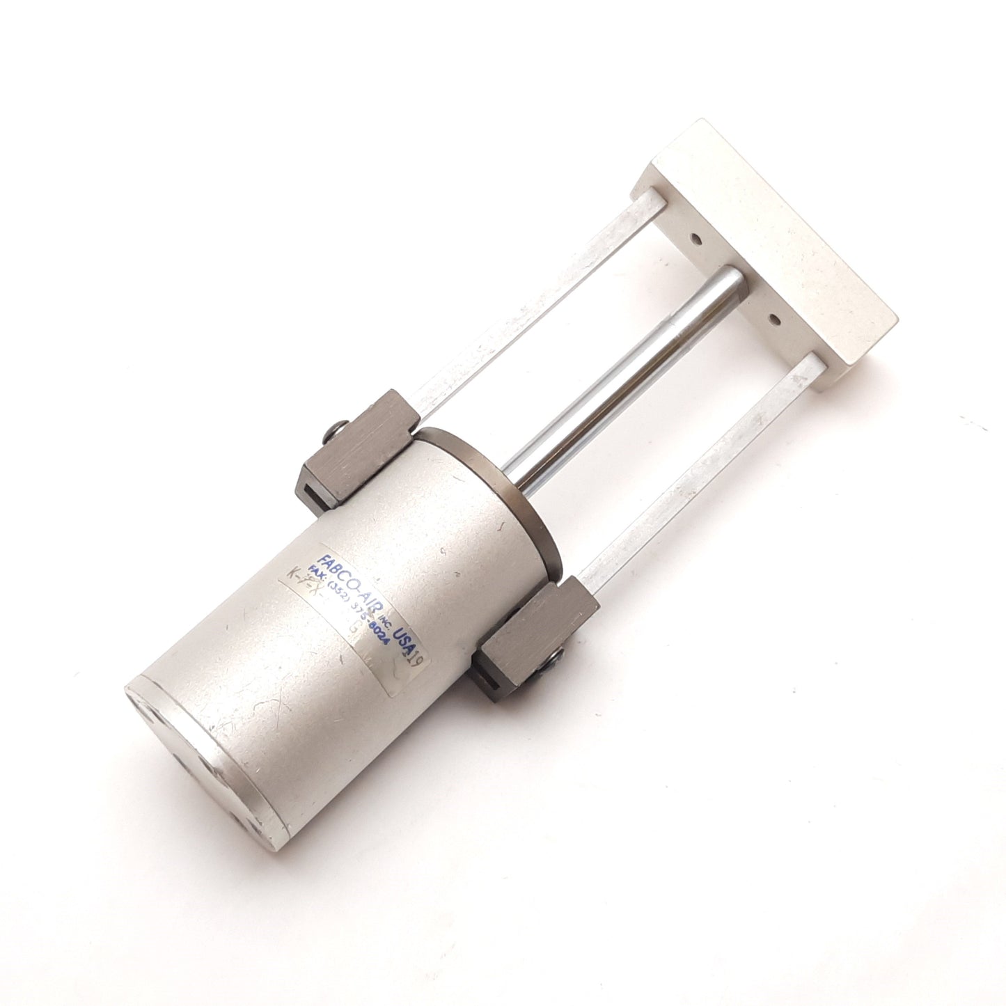 Used Fabco-Air K-7-X-BFR-G Pancake Guided Cylinder, Bore: 3/4", Stroke: 2", 10-32
