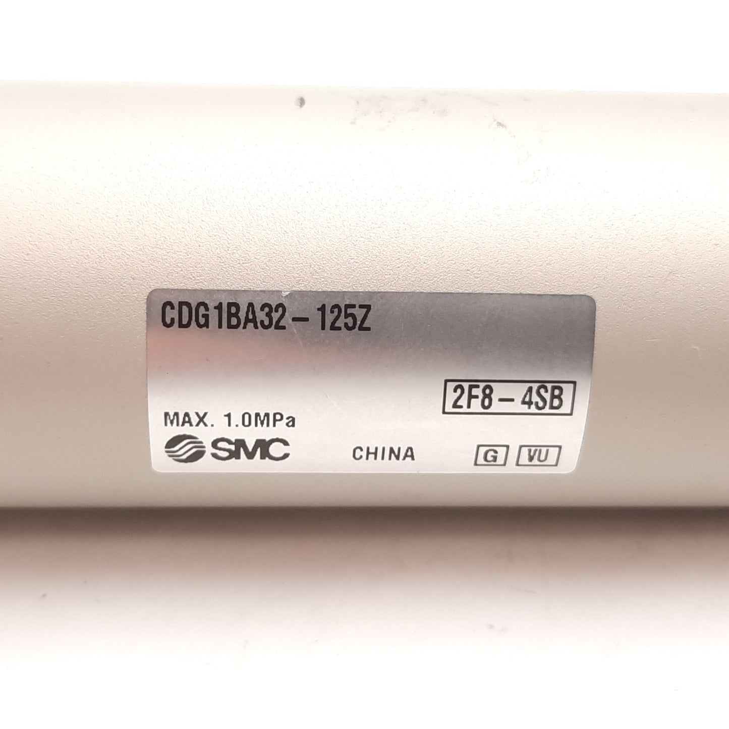 Used SMC CDG1BA32-125Z Pneumatic Cylinder, Bore: 32mm, Stroke: 125mm, Rc1/8, 1.0MPa