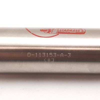 New – Open box Bimba D-113153-A-3 Pneumatic Cylinder, Bore: 1.25", Stroke: 3", Ports: 1/8" NPT