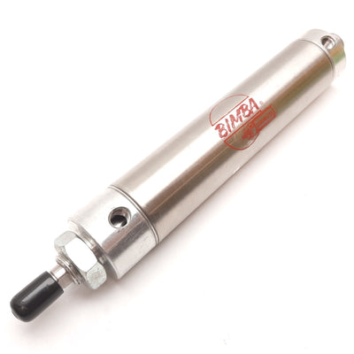 Used Bimba 175-DXE Pneumatic Cylinder, Bore: 1.5", Stroke: 5", Ports: 1/8" NPT