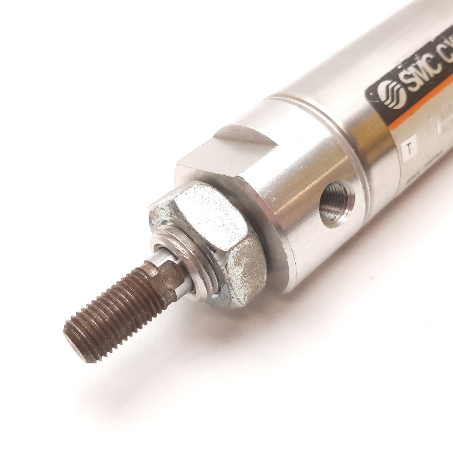 Used SMC NCMB150-0200 Pneumatic Cylinder, Bore: 1.5", Stroke: 2", Ports: 1/8" NPT