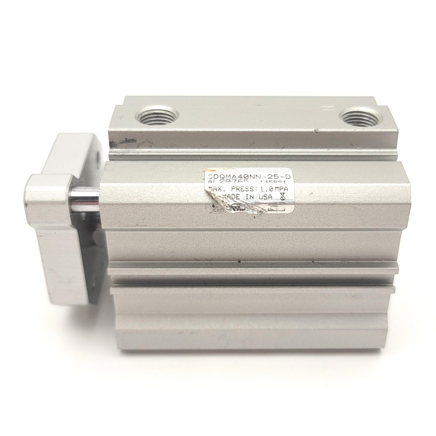 New – Open box SMC CDQMA40NN-25-D Guided Cylinder Spring Return Bore: 40mm Stroke: 25mm 1.0MPa