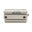 Used SMC MQQTB25-50D Compact Low Friction Cylinder Bore: 25mm, Stroke: 50mm, 1/8Rc