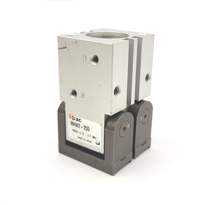 New Other SMC MHW2-25D Angular 2-Finger Pneumatic Gripper 180 Degree, 0.15-0.7MPa, M5x0.8