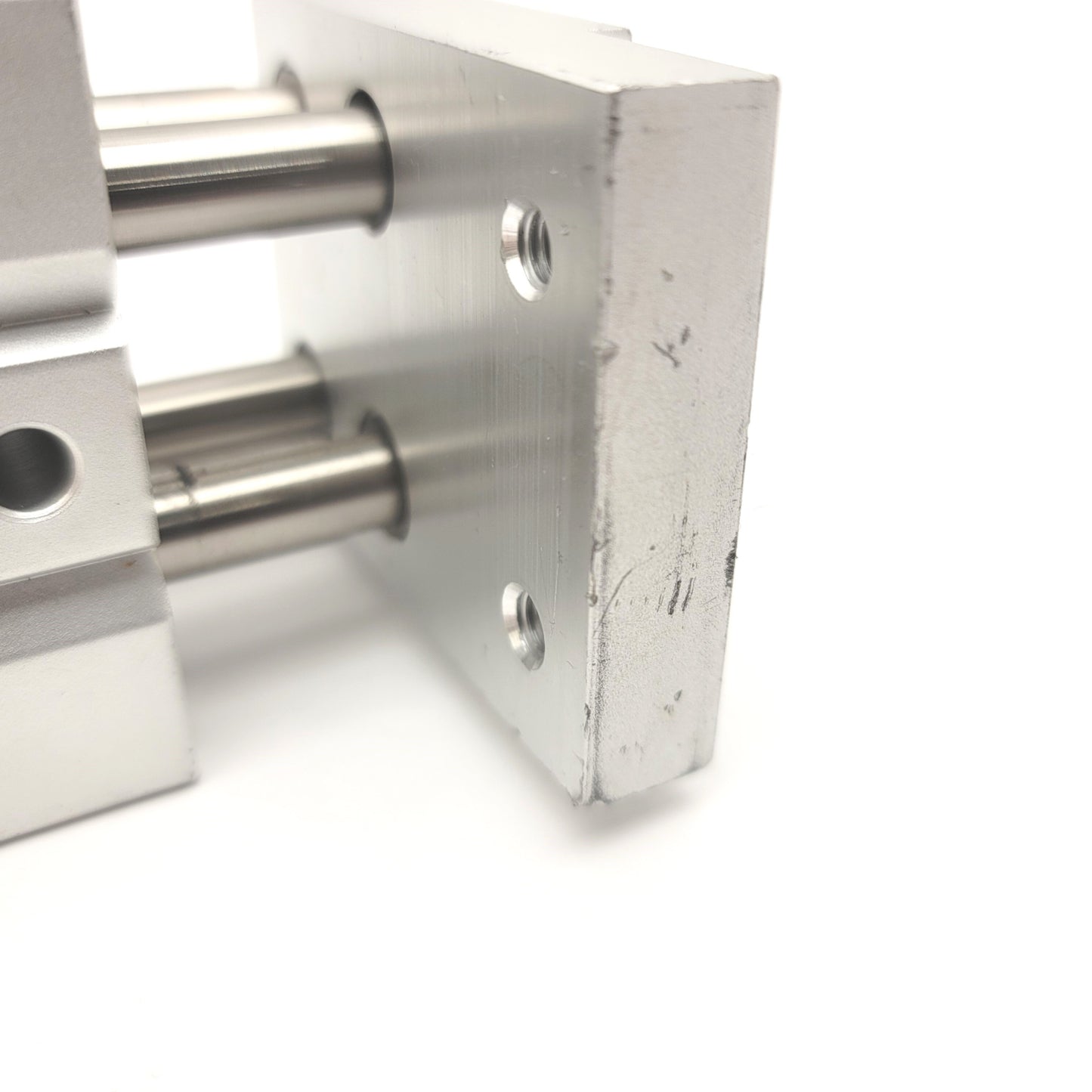 Used SMC MHL2-20D2 Parallel 2-Finger Pneumatic Gripper Bore: 20mm, Stroke: 100mm