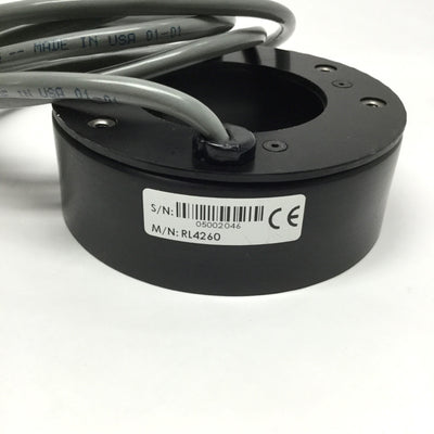 Used Advanced Illumination RL4260 Medium Aimed Bright Field Red LED Ring Light, 24VDC