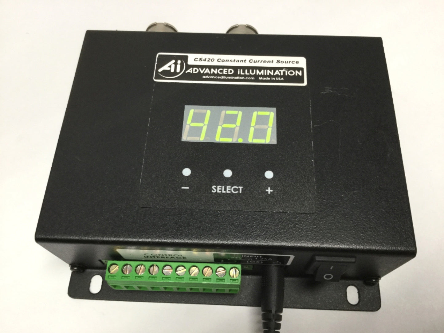 Used Advanced Illumination CS420 Constant Current LED Intensity Controller, Dual Out