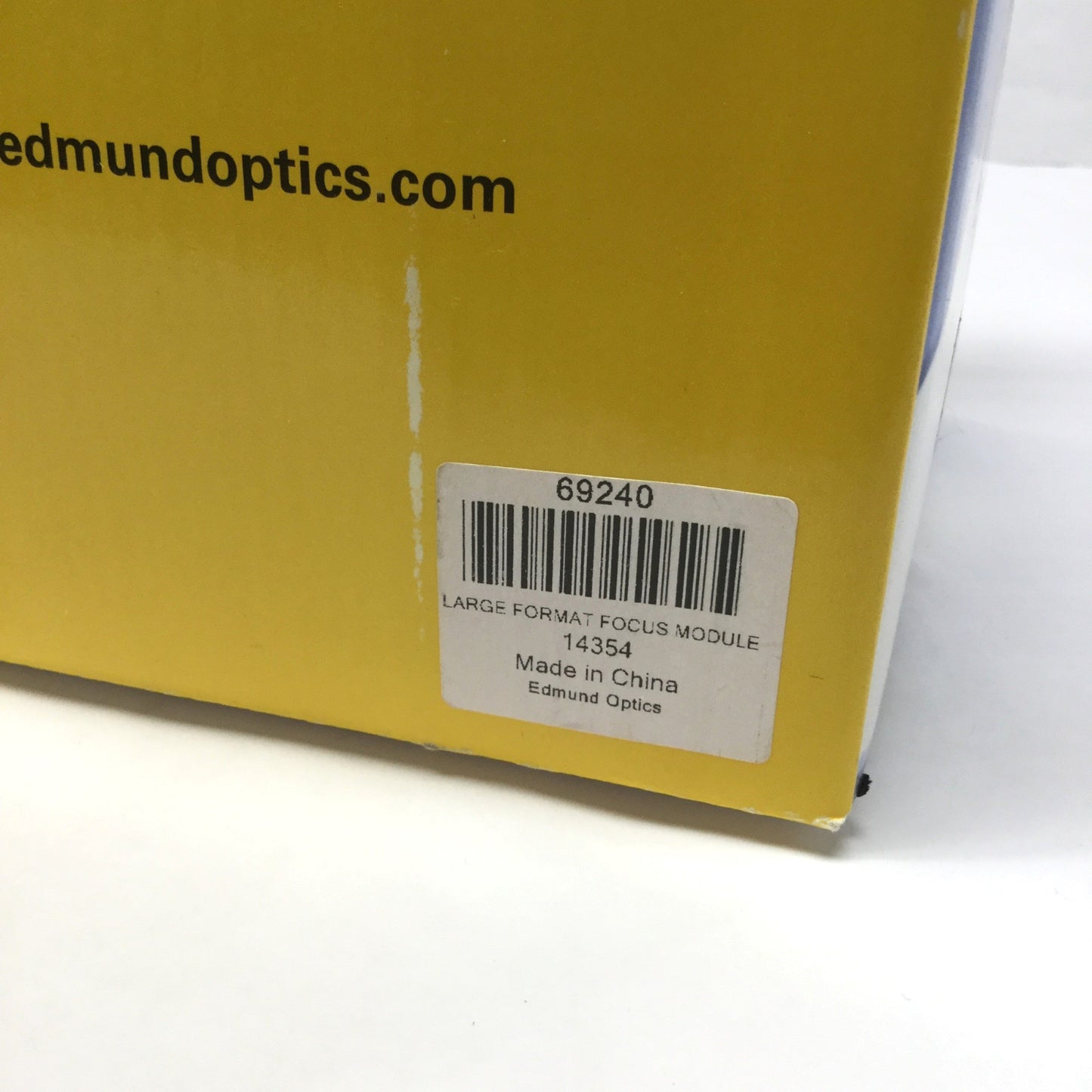 Open box Edmund 69-240 LS Series Large Format Line Scan Focusing Module, 54.45mm Travel