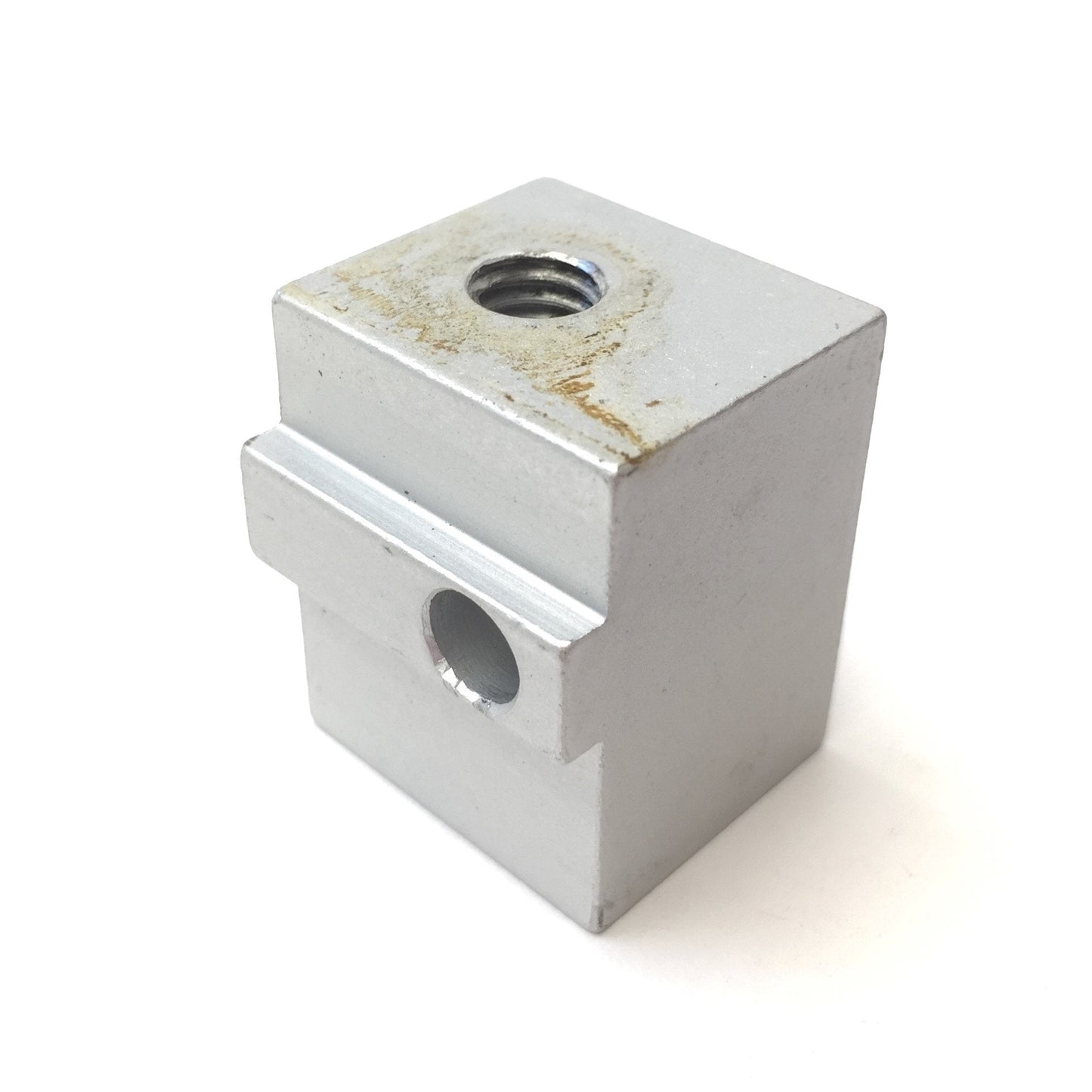 Used Lot of 10 80/20 2425 Aluminum Extrusion Shelving Panel Mount Blocks, 15 Series