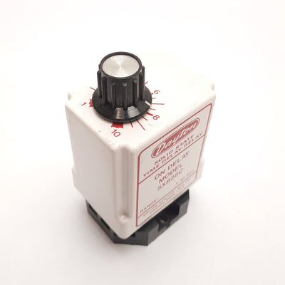 Used Dayton 5X828C Solid State Time Delay Relay, 0.1-10sec, In 120VAC, 10A 120/240VAC