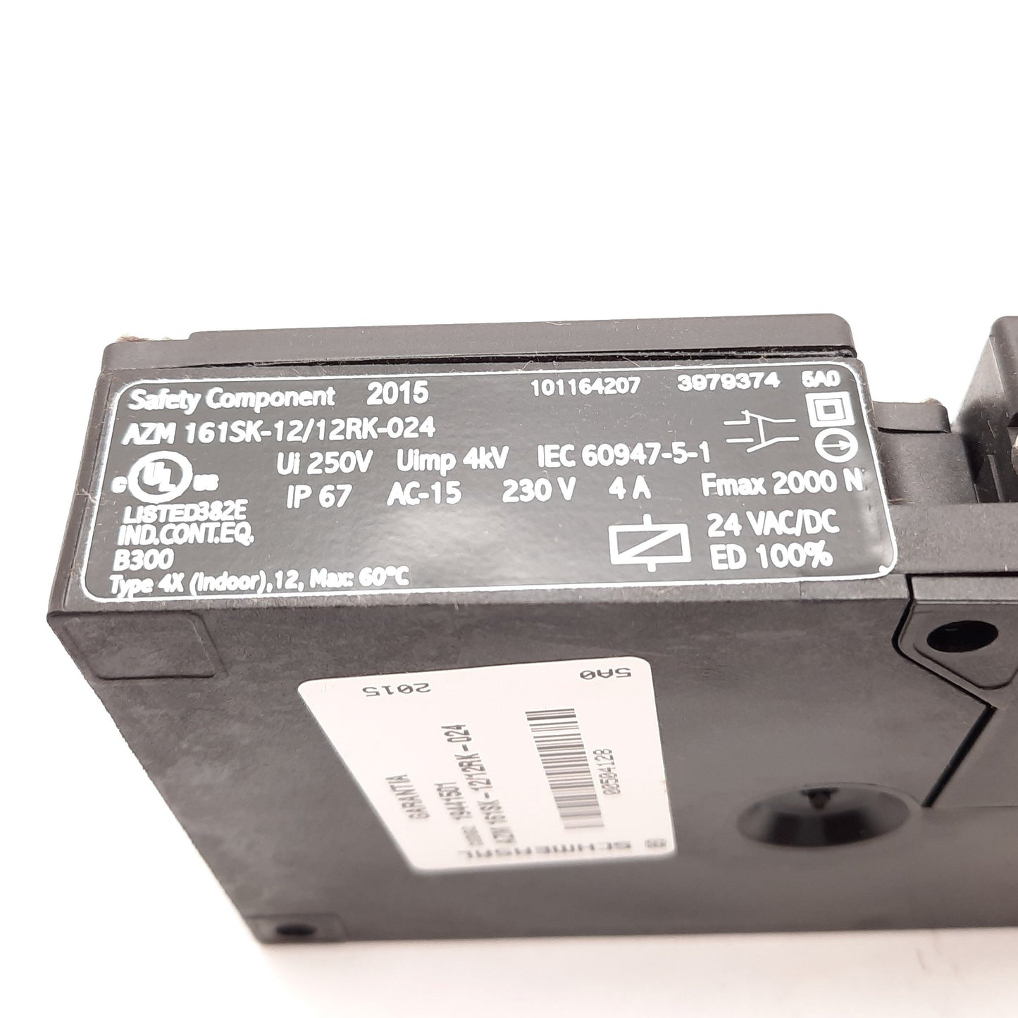 New – Open box Schmersal AZM 161SK-12/12RK-024 Safety Interlock Switch, 2x N/O 4x N/C