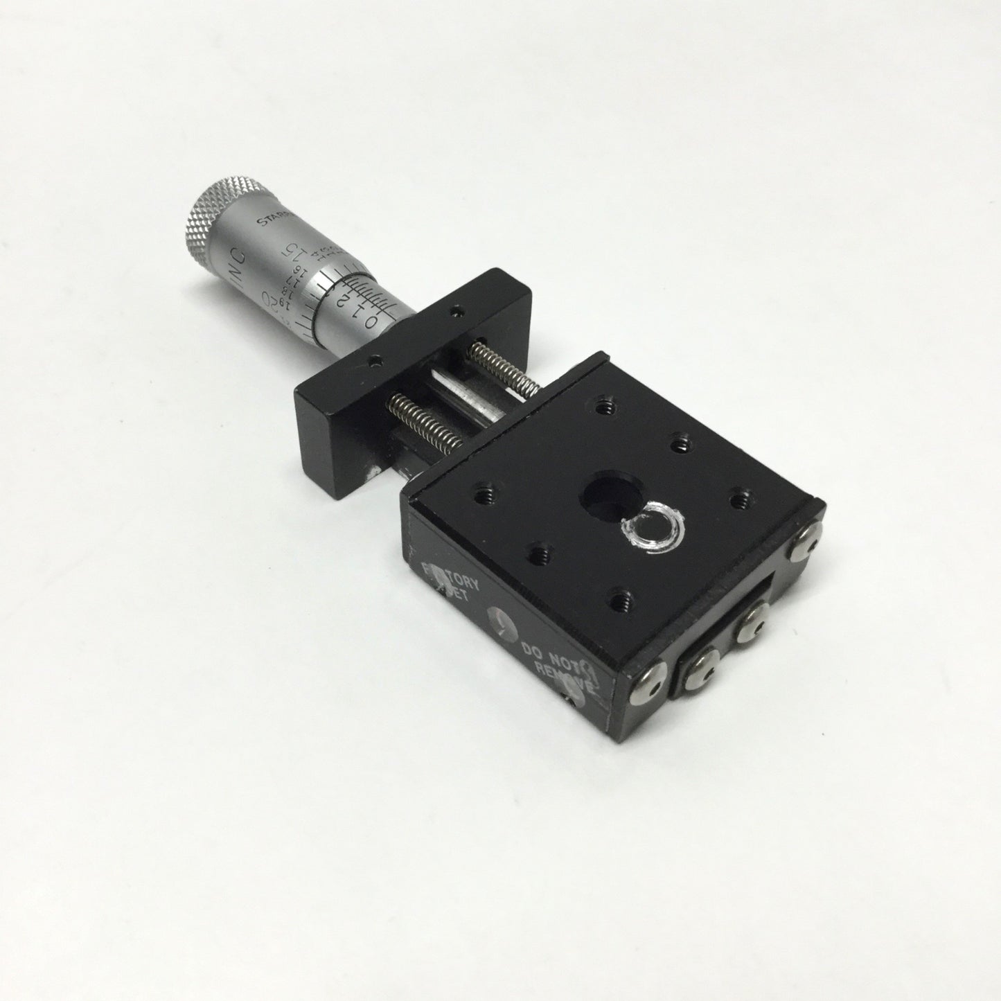 Used Edmund Optics 33-474 X-Axis Linear Ball Positioner Stage Table 1/2" Travel