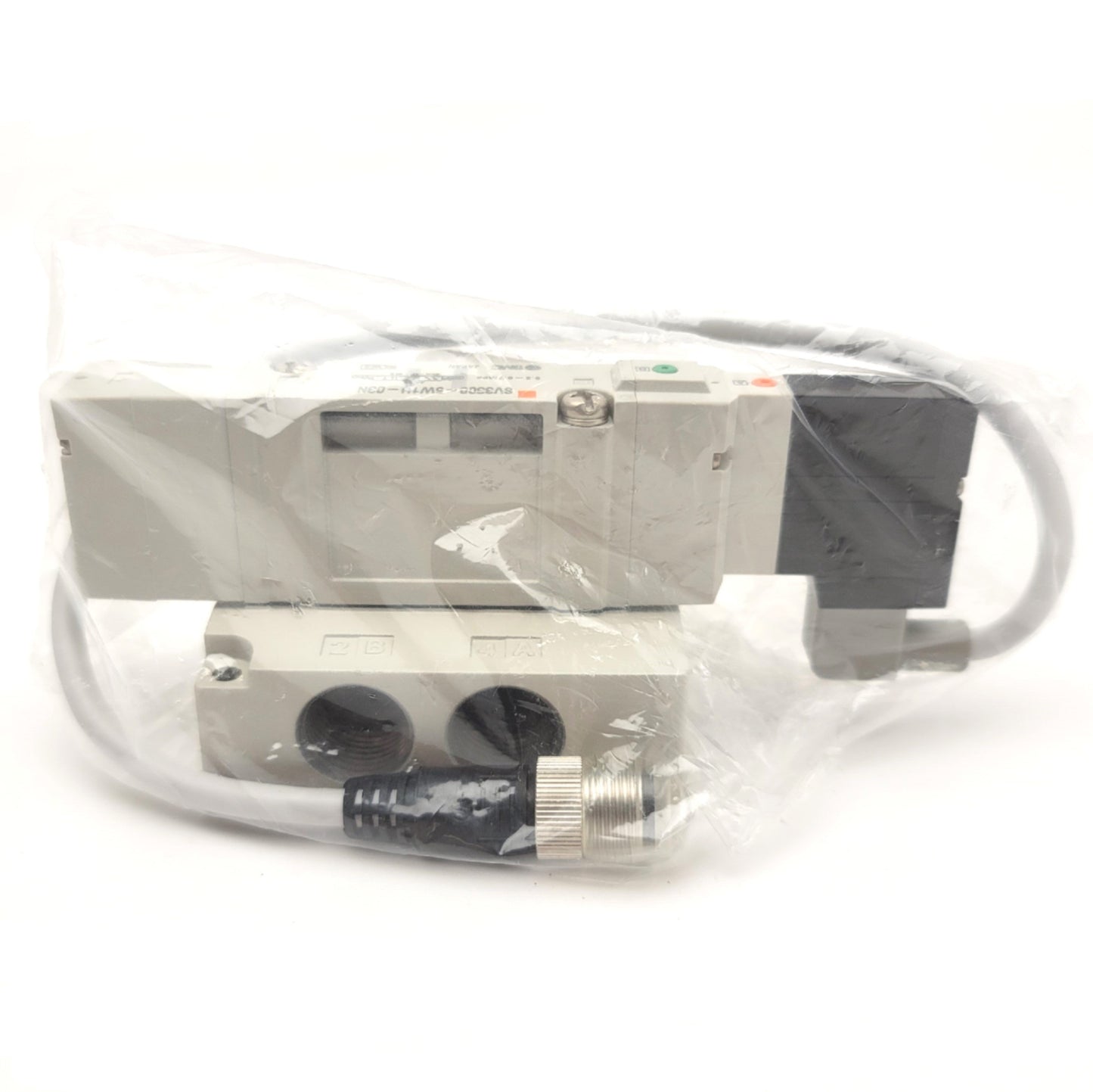 New SMC SV3300-5W1U-03N 5-Port Solenoid Valve With Subplate 24VDC 0.2-0.7MPa 3/8"NPT