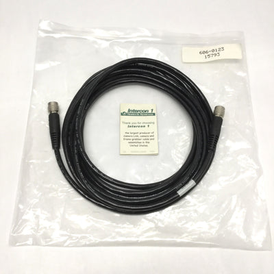 New Intercon 1 606-0123 Camera Extension Cable 12-Pin Hirose Male to Female 5m
