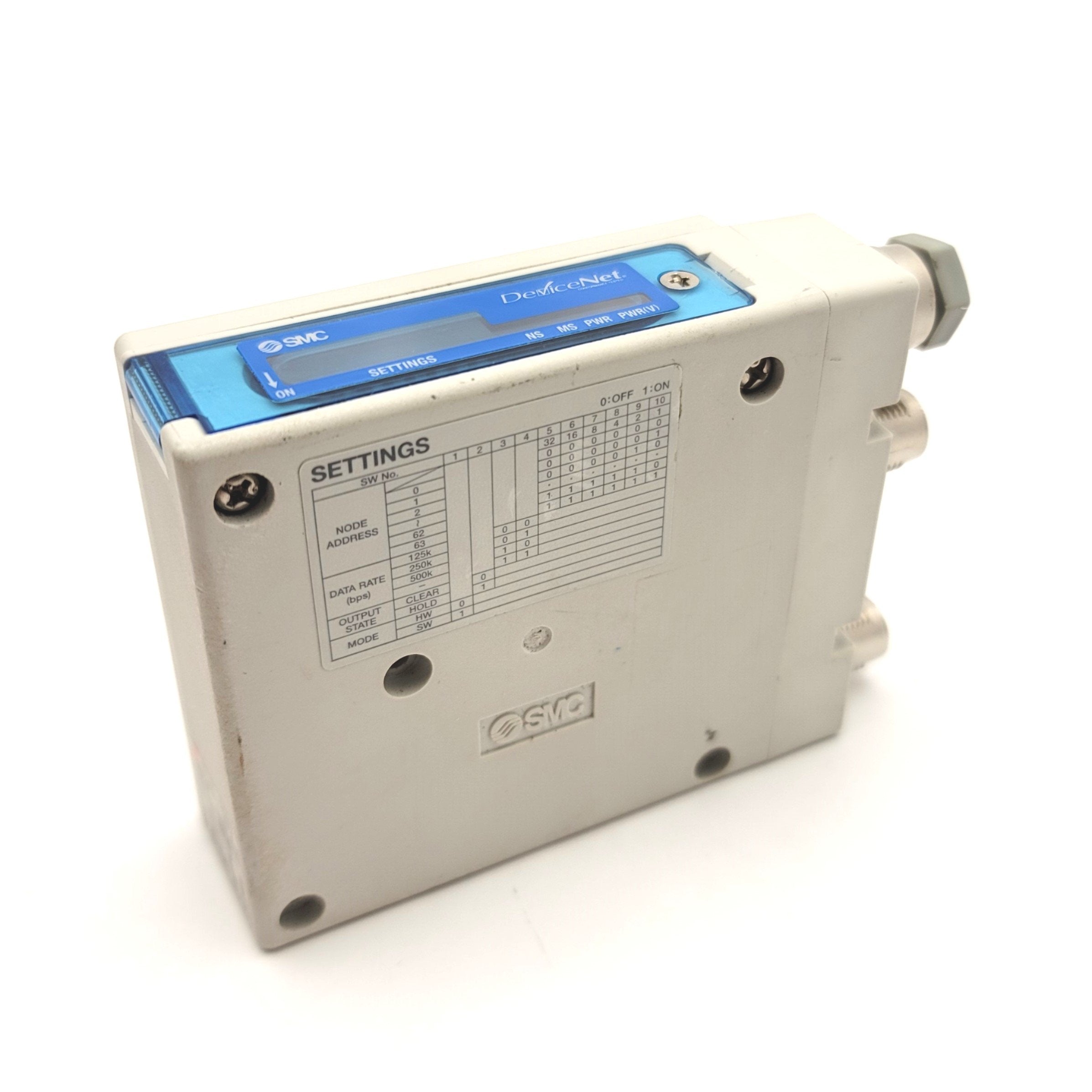 SMC EX260-SDN2 DeviceNet Serial Interface Module, 32 Outputs, 24VDC, M ...