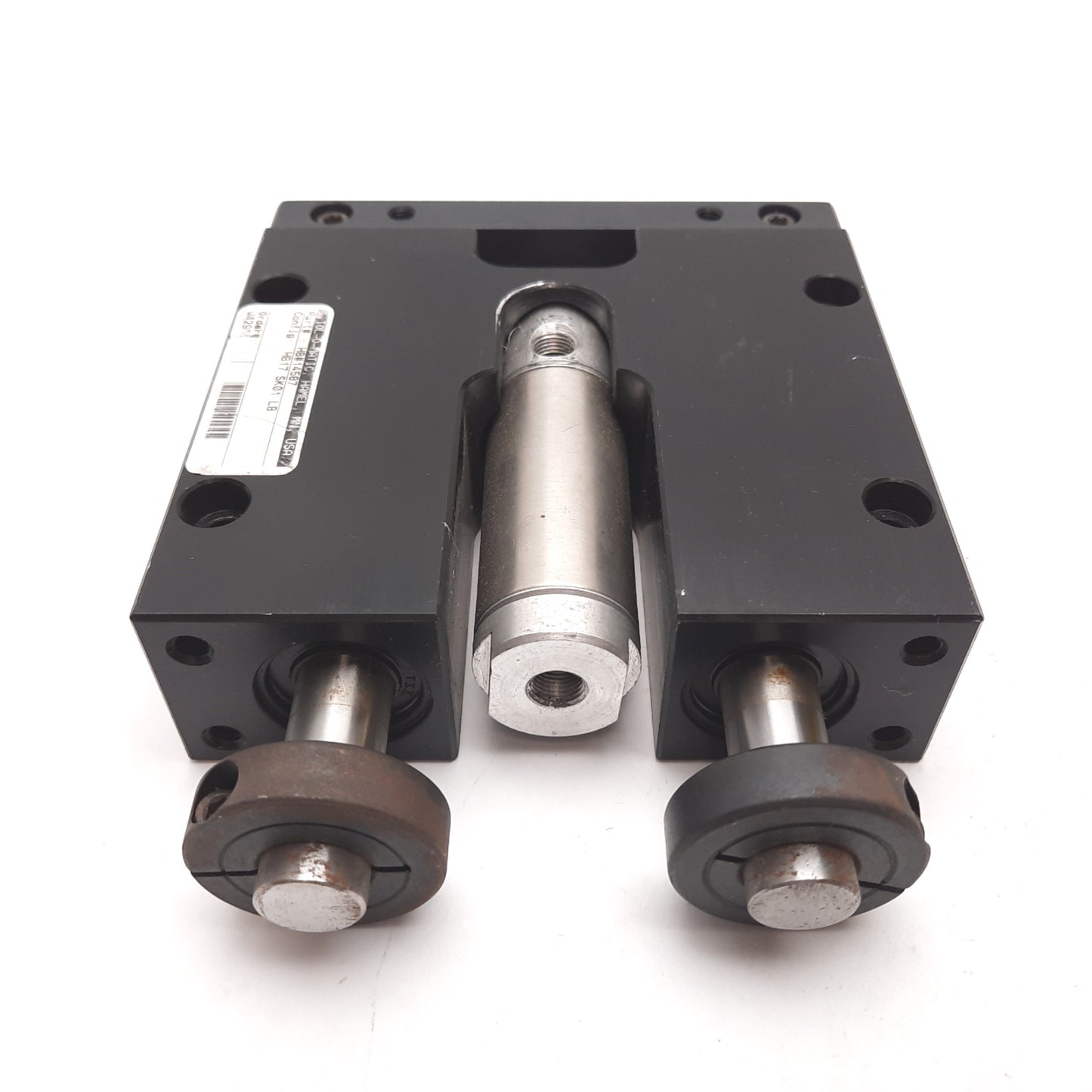 Used Tolomatic HB17 SK01 LB H-Block Cylinder, Bore: 1-1/16", Stroke: 1", 1/8" NPT