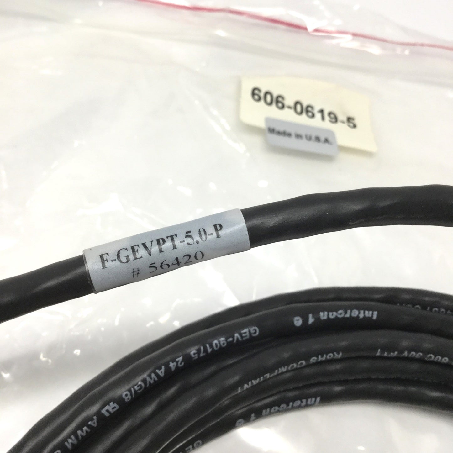 New Intercon 1 F-GEVPT-5.0-P GigE Machine Vision Gigabit Ethernet Camera Cable 5m