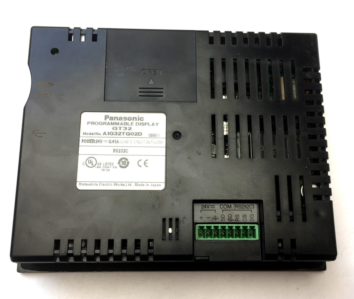 Used Panasonic GT32 AIG32TQ02D Programmable HMI Color LCD Touchscreen 5.7", 24VDC