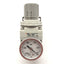 Used SMC IRV2000-N02BG Vacuum Regulator With Gauge And Bracket, -100 To -1.3kPa