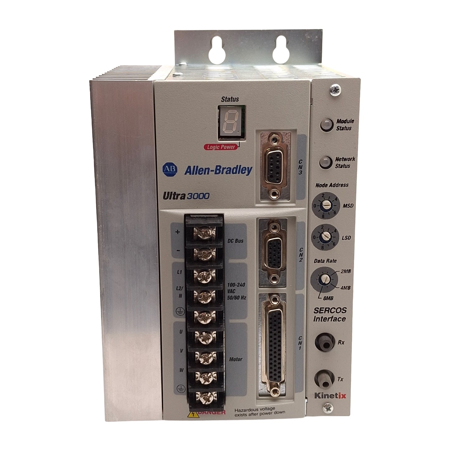 Used Allen Bradley 2098-DSD-010-SE Kinetix Ultra3000 Servo Drive, 120/240VAC 0-400Hz