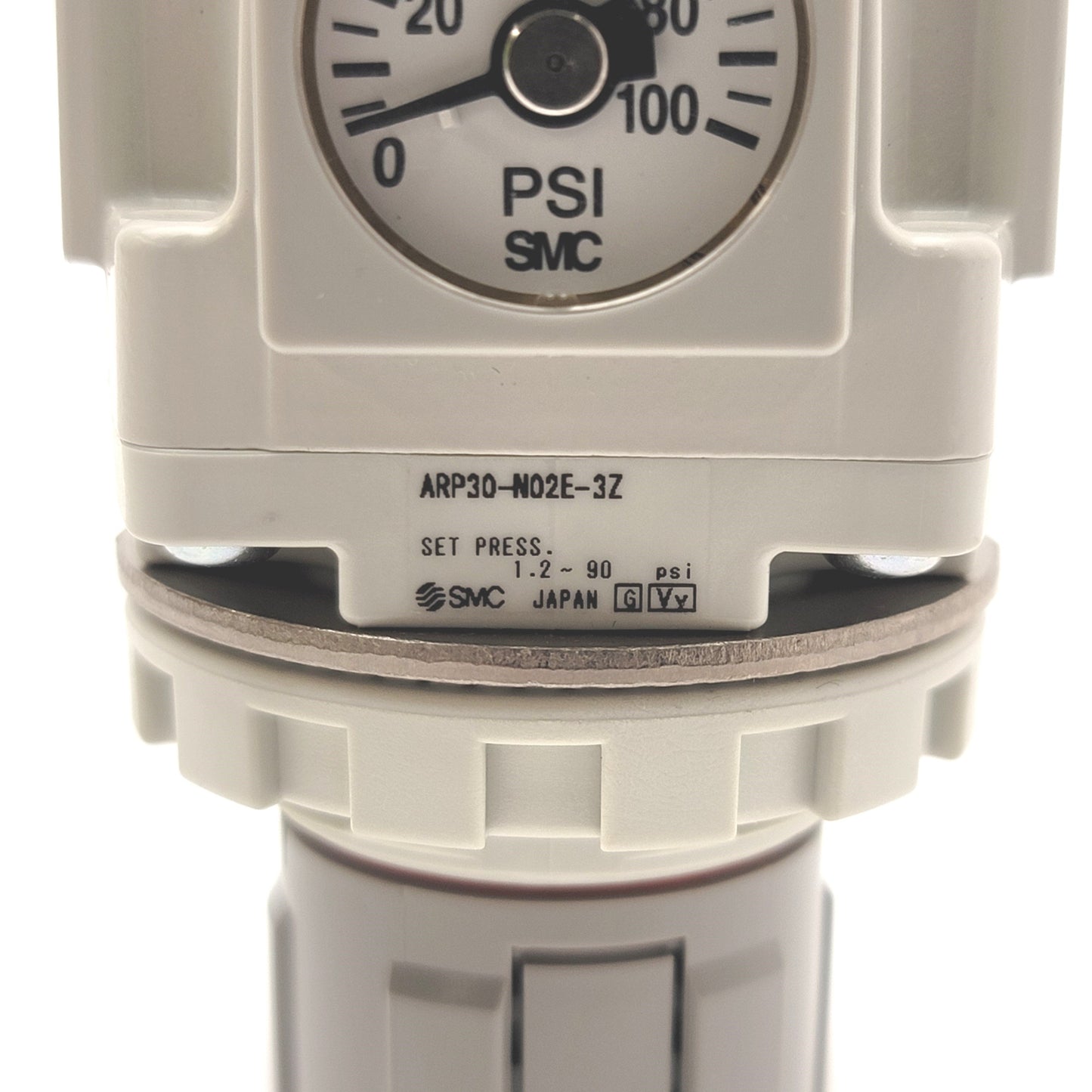 New – Open box SMC ARP30-N02E-3Z Precision Modular Regulator With Gauge, 1.2-90psi, 1/4"NPT