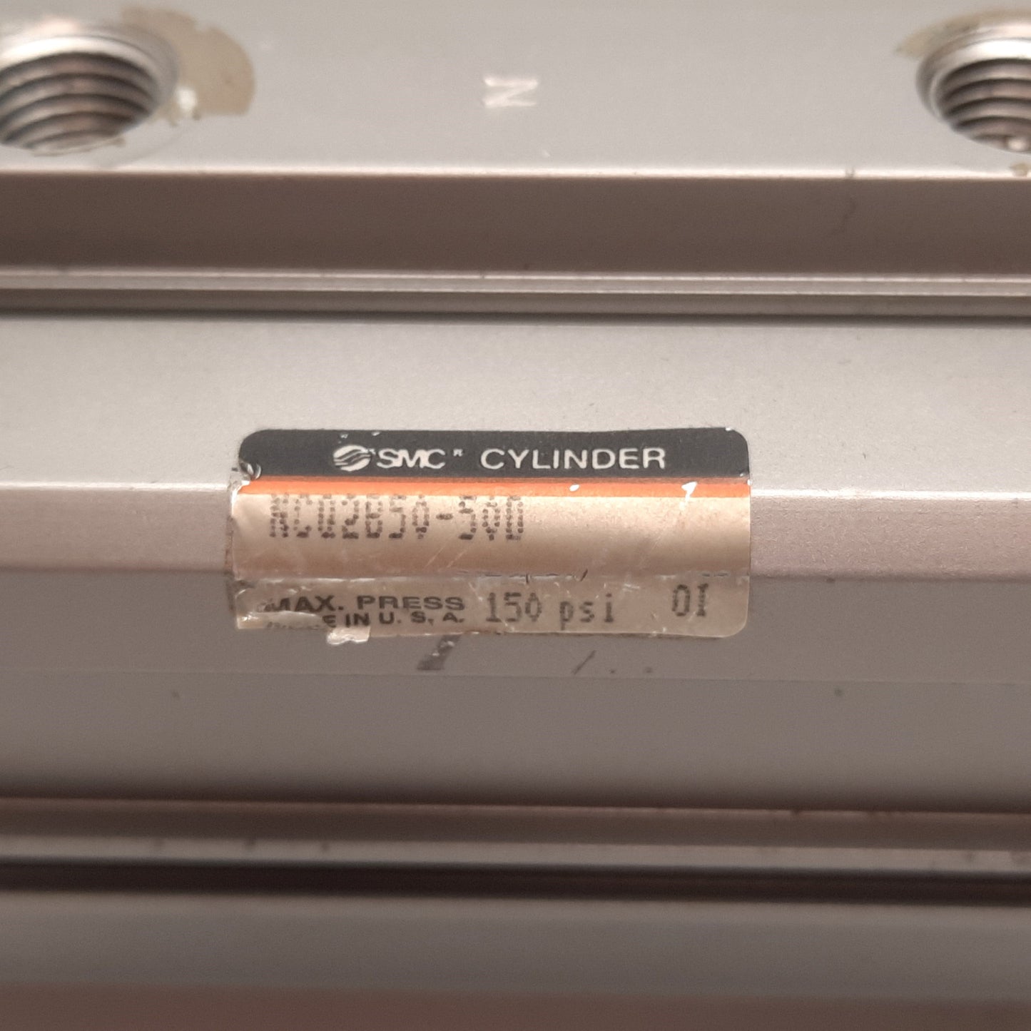 Used SMC NCQ2B50-50D Pneumatic Cylinder, Bore: 50mm, Stroke: 50mm, 1/4" NPT