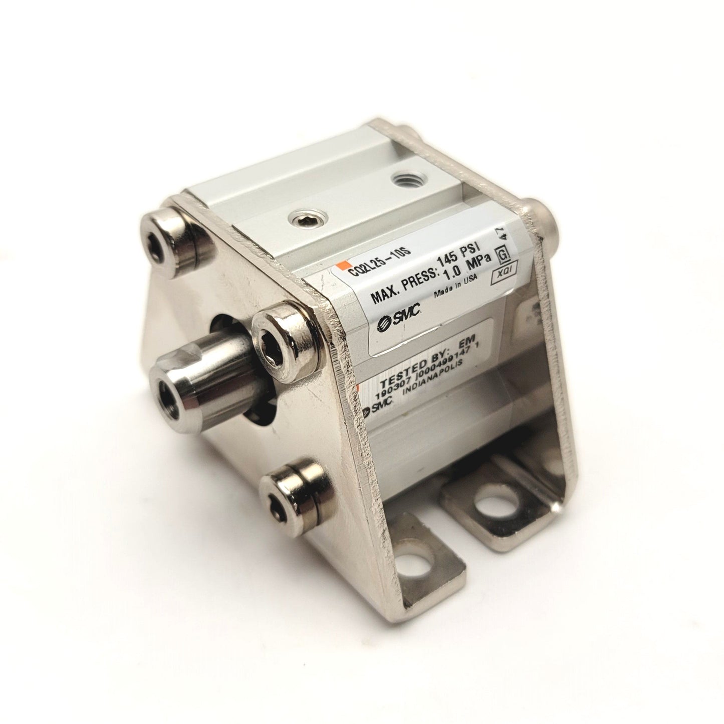 New – Open box SMC CQ2L25-10S Spring Return Compact Cylinder Bore: 25mm Stroke: 10mm, 0.05-1MPa