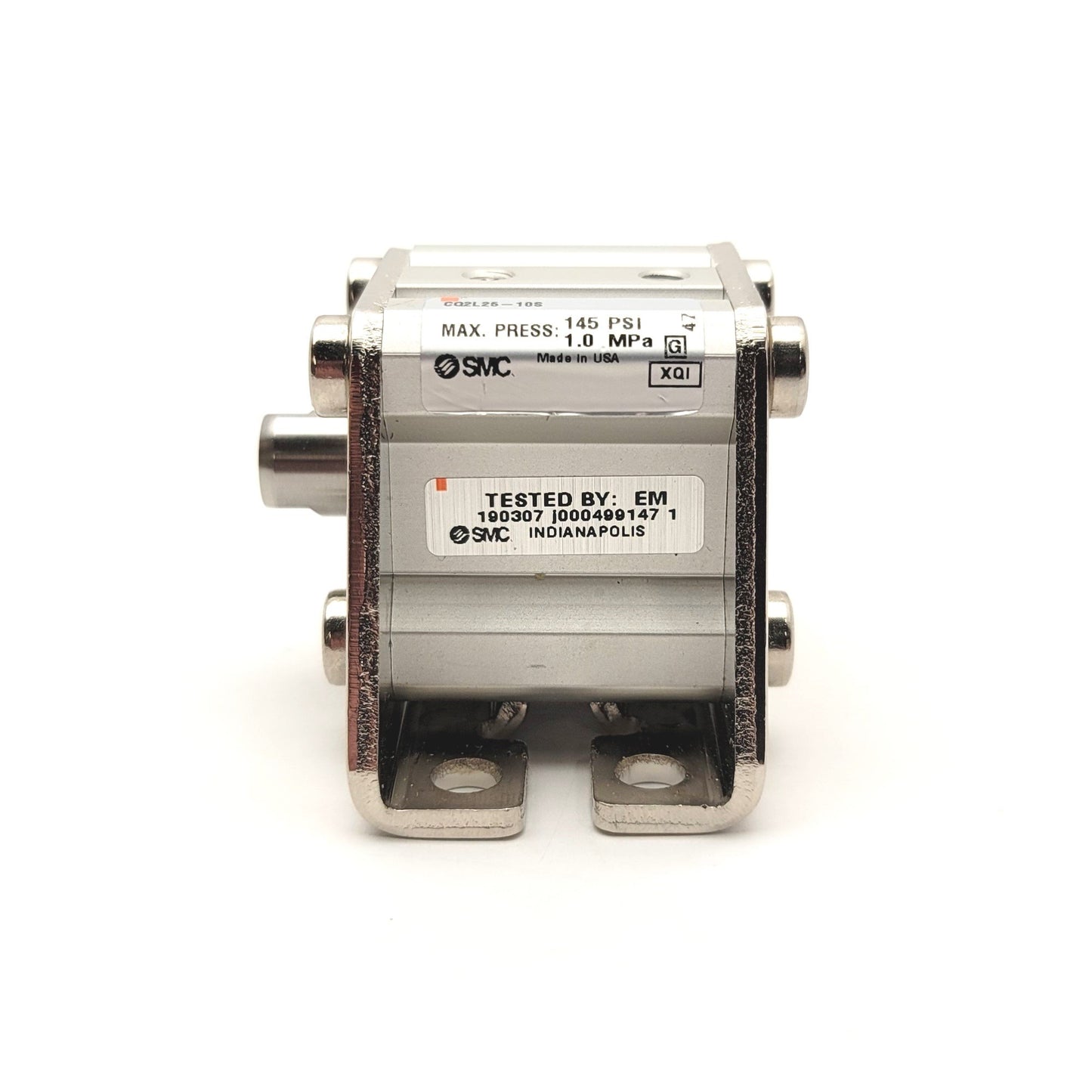 New – Open box SMC CQ2L25-10S Spring Return Compact Cylinder Bore: 25mm Stroke: 10mm, 0.05-1MPa