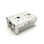 Used SMC MXS8-10 Linear Pneumatic Slide Table Bore: 6mm, Stroke: 10mm, M3 x 0.5
