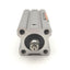 Used SMC NCQ2D20-50DCM Compact Double Acting Cylinder Bore: 20mm Stroke: 50mm M5x0.8
