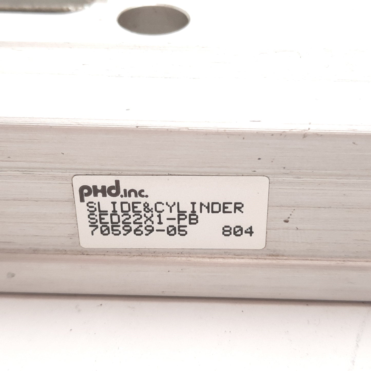 Used PHD SED22X1-PB Slide Guided Cylinder, Bore: 3/4", Stroke: 1", Ports: 10-32UNF
