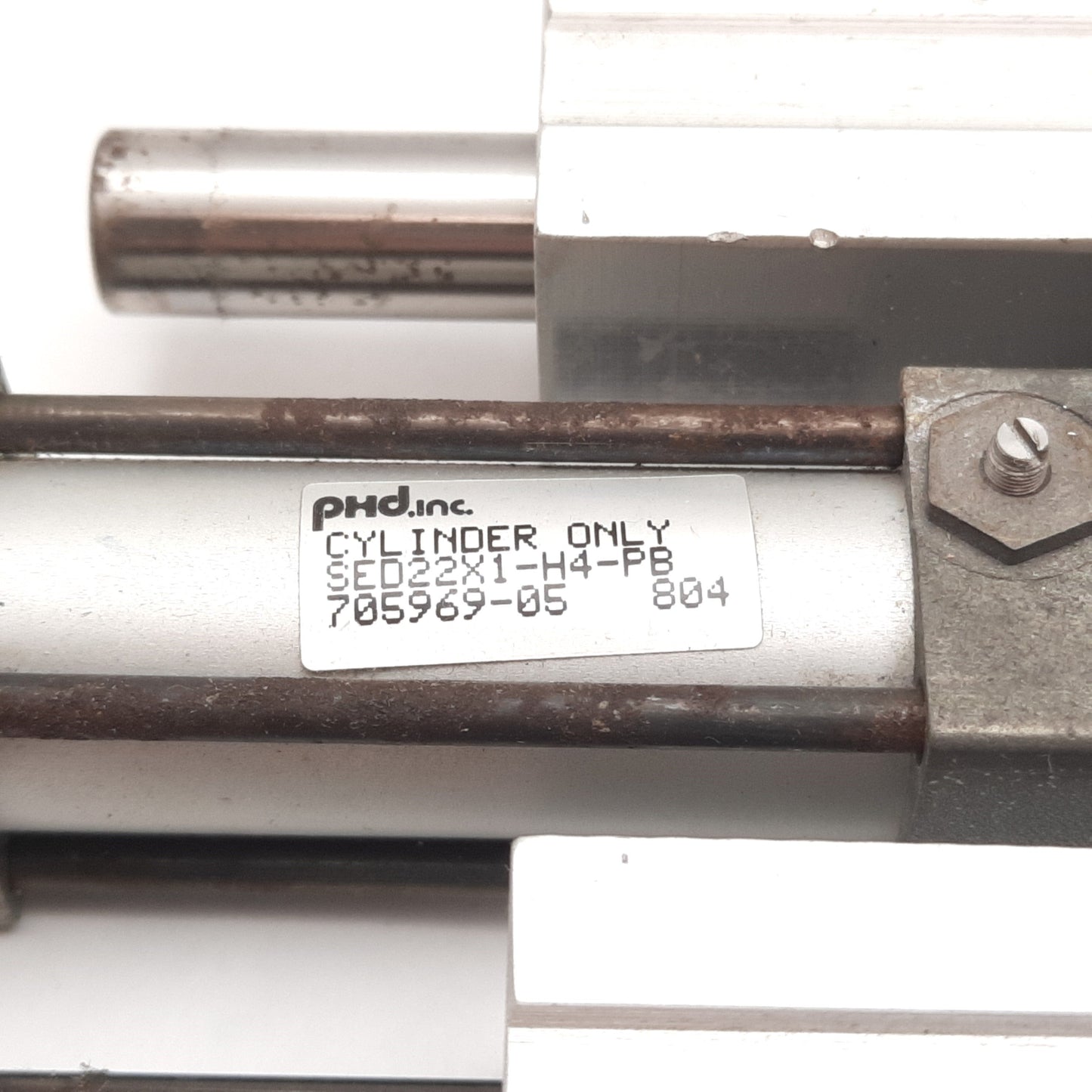 Used PHD SED22X1-PB Slide Guided Cylinder, Bore: 3/4", Stroke: 1", Ports: 10-32UNF