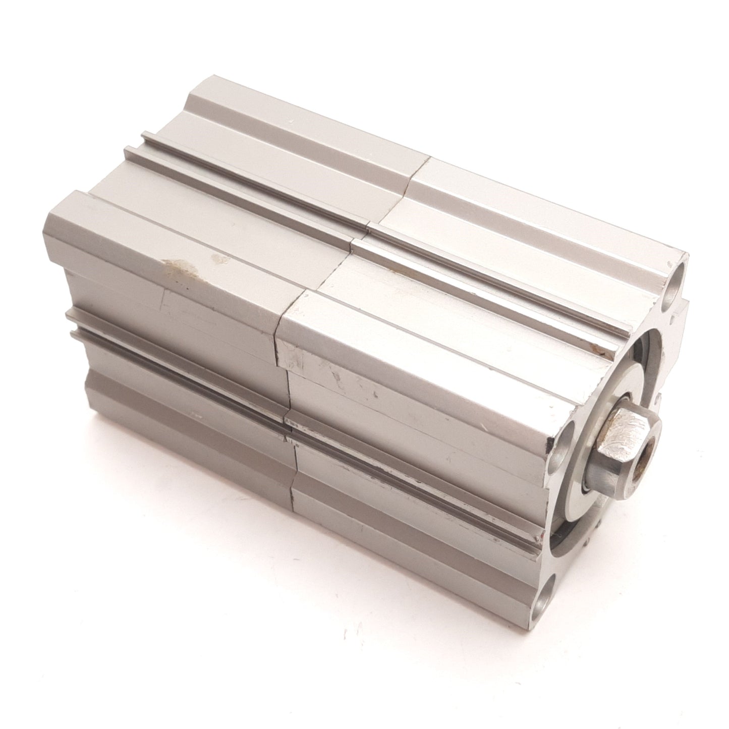 Used SMC CQ2B50-30+30DC-X Pneumatic Cylinder, 2x Actuators, Bore: 50mm, Stroke: 30mm