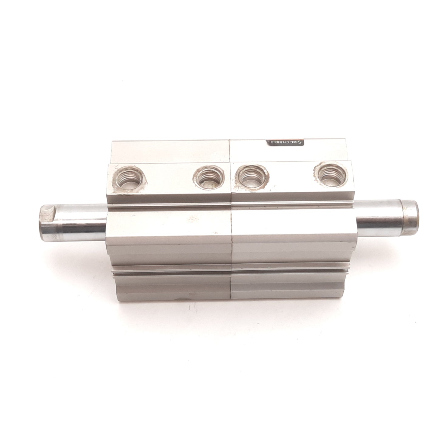 Used SMC CQ2B50-30+30DC-X Pneumatic Cylinder, 2x Actuators, Bore: 50mm, Stroke: 30mm