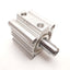 Used SMC Pneumatic Cylinder, Double Acting, Bore: 2", Stroke: 1", Ports: 1/4" NPT