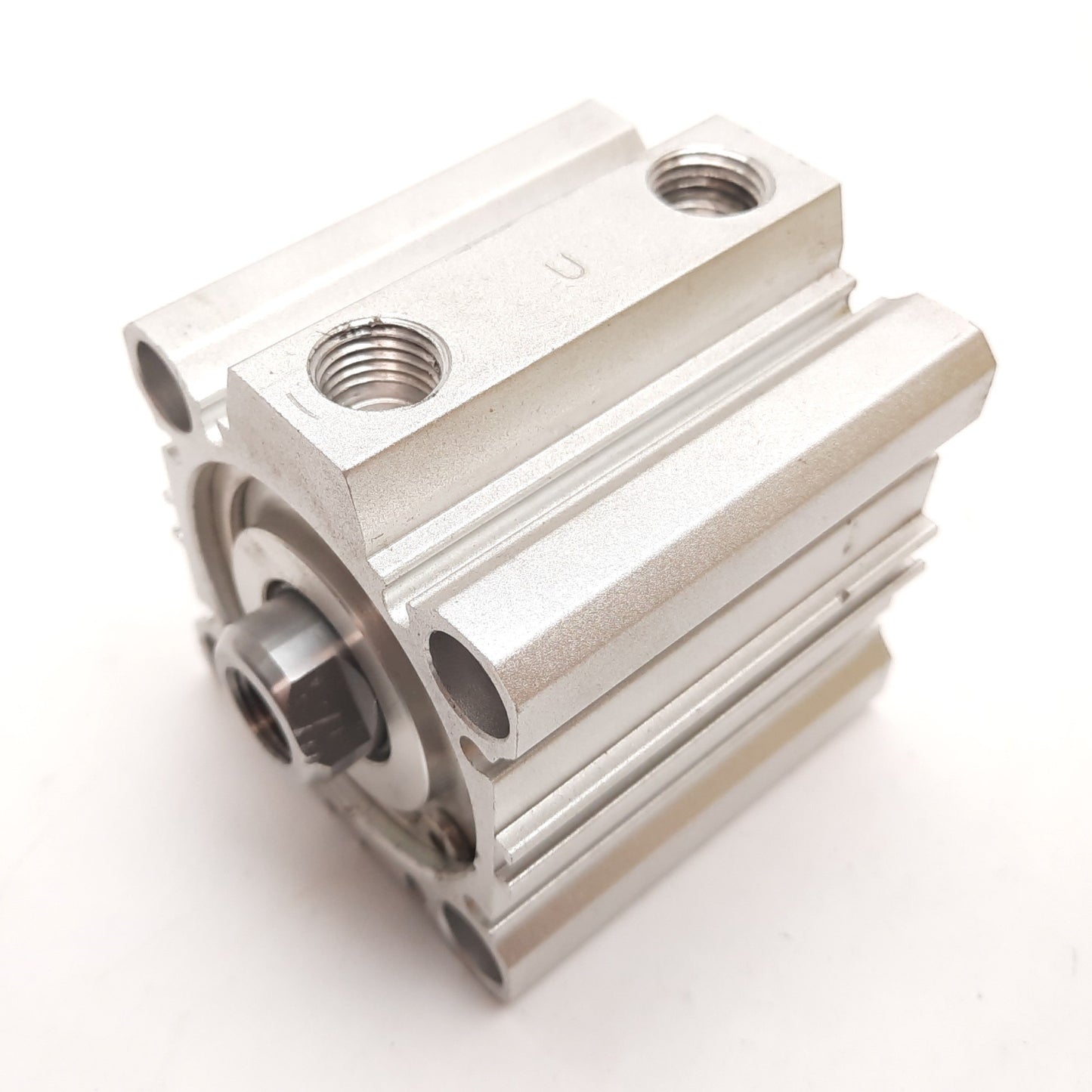 Used SMC Pneumatic Cylinder, Double Acting, Bore: 2", Stroke: 1", Ports: 1/4" NPT