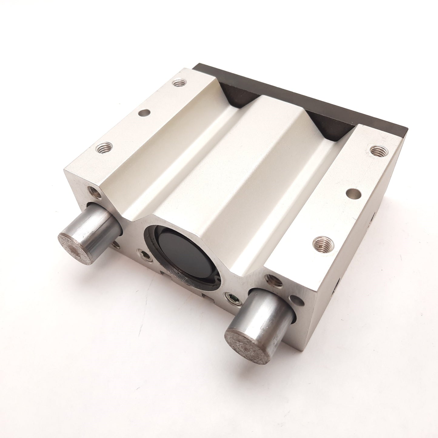 Used Pneumatic Guided Cylinder Double Acting, Bore: 1.5", Stroke: 2", Ports: 1/8" NPT