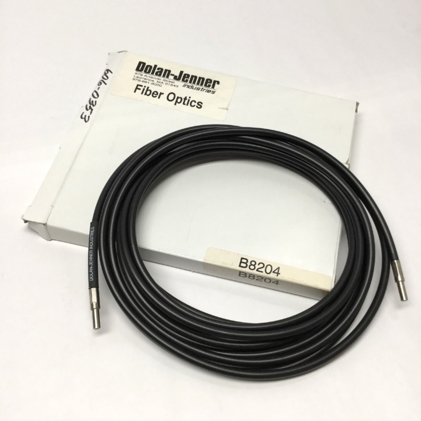 New – Open box Dolan Jenner B8204 Fiber Optic Light Guide Ø1/8" Bundle, Ø3/16" Ferrules, 204" L