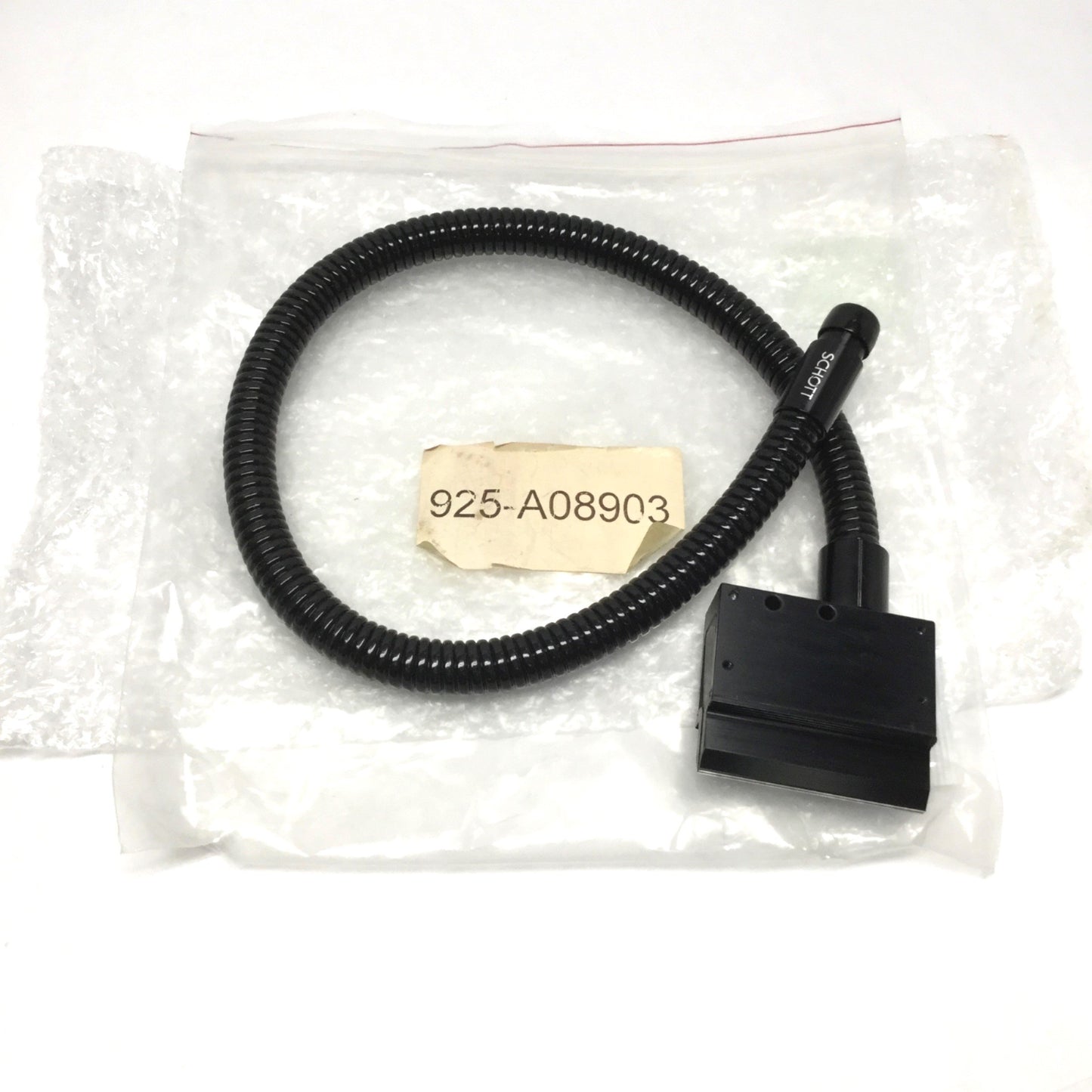 New – Open box Schott Fostec A08903 Fiber Optic Line Scan Light Guide Cable 3" Slit, 30" Long
