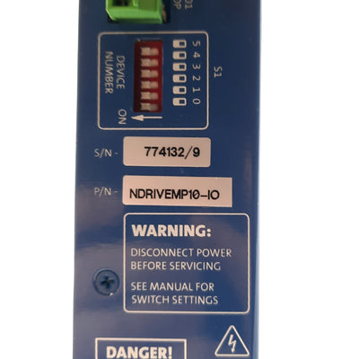 Used Aerotech NDRIVEMP10-IO MP Digital Motor Drive 1-Axis 80VDC 10A Firewire 24-80VDC