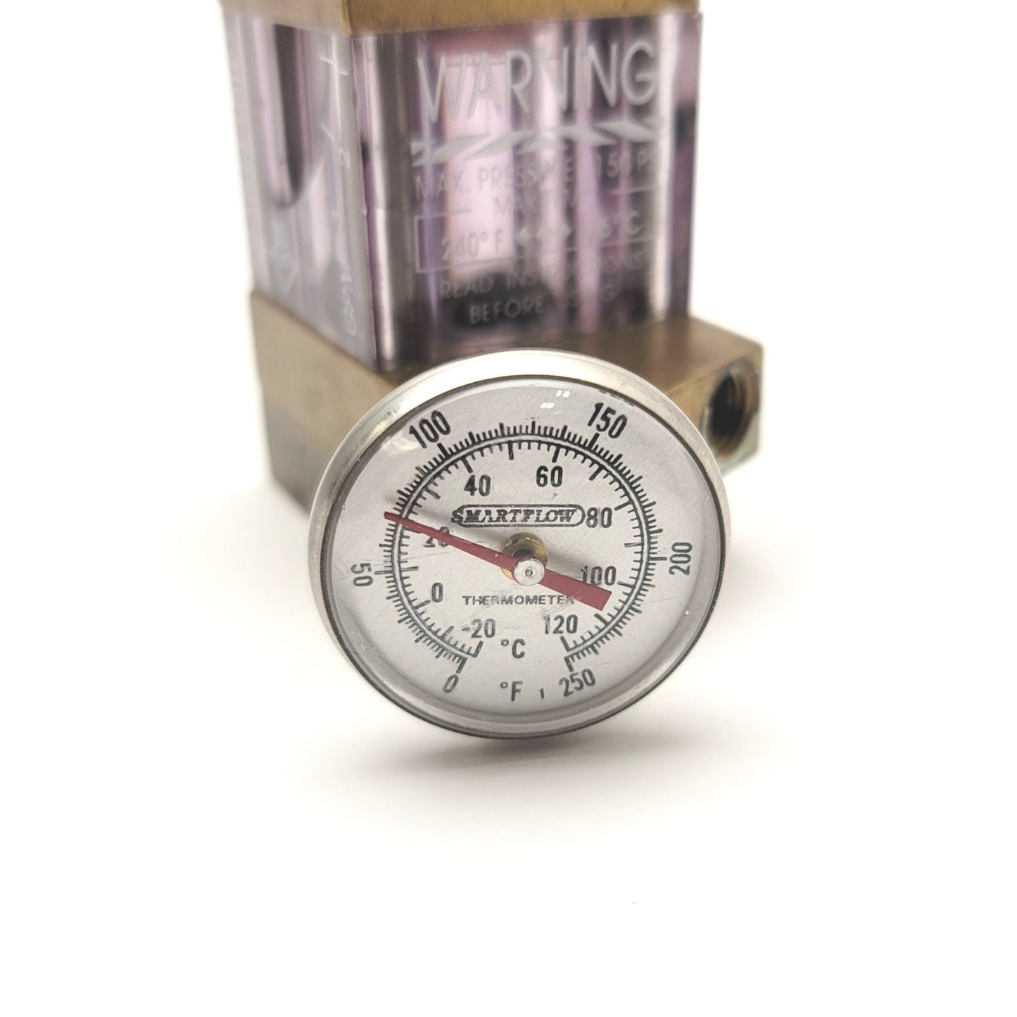 Used SMARTFLOW F2-C3-80 Mechanical Flowmeter 1.0-8.0GPM, 1/4"NPT, 150psi Max, 0-240°F