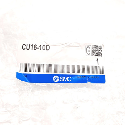 New SMC CU16-10D Pneumatic Cylinder, Bore: 16mm, Stroke: 10mm, 0.1-0.7MPa, M5x0.8